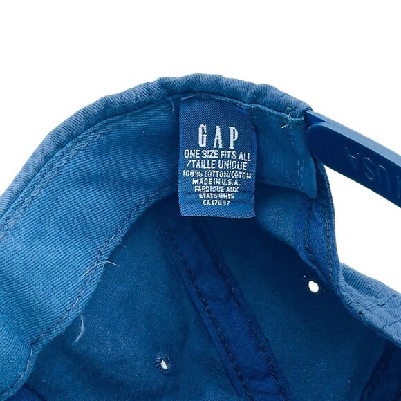 Vintage The Gap Hat Adult Blue SnapBack Hat 90s Made in USA Rare - Picture 6 of 7